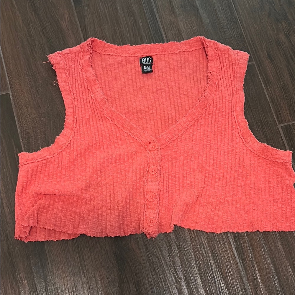 Women's Coral Sleeveless Top